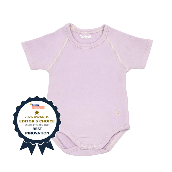 Flexisuit lavender bodysuit featuring a sleek fit and seamless design, perfect for stylish and comfortable wear.